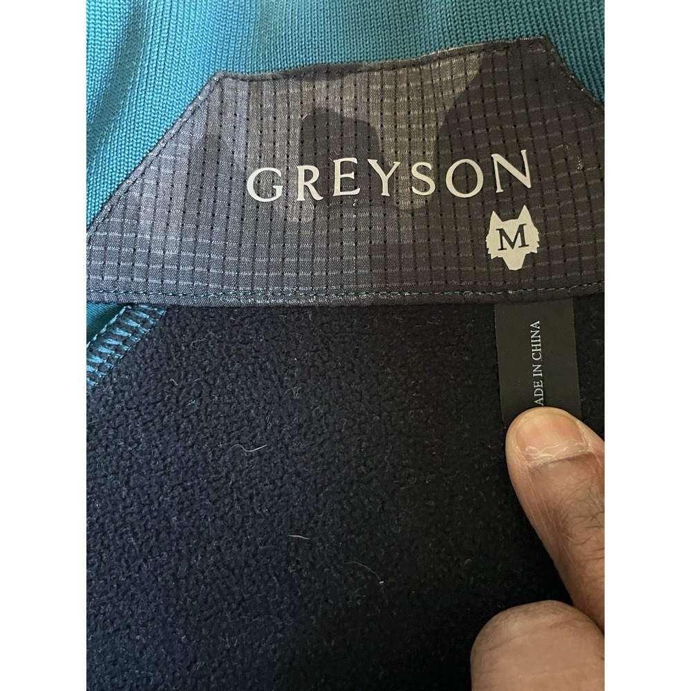 Greyson Sequoia Vest Full Zip Performance Golf Softshell Blue Colorblock, Medium - Picture 5 of 6